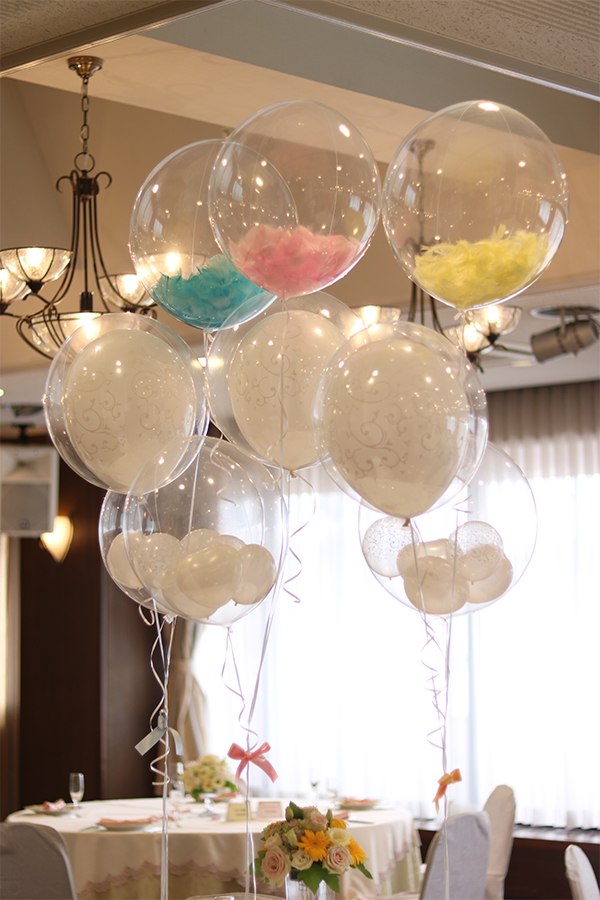 バルーンデコレーション おしゃれなバルーンギフトとおむつケーキ Balloon Gift Chicorico